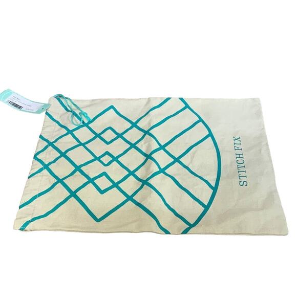 New Stitch Fix Logo Reuseable Cotton Canvas Drawstring Shoe Bag - Picture 1 of 2